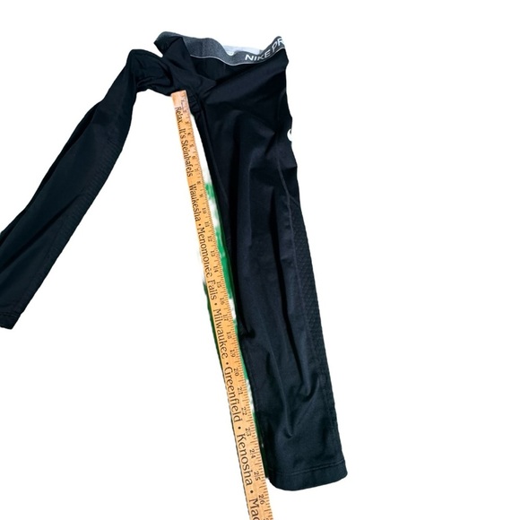 Nike Pro Girls Youth Compression Pants Black Size Large Dri-Fit Training Tights - Picture 4 of 11